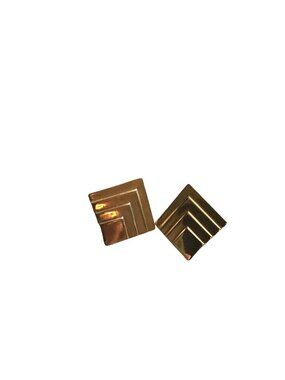 BEAUTIFUL WOMENS GOLD TONE STUD EARRINGS